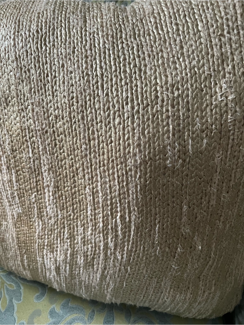 Gold Metallic Woven Throw Accent Pillow Bedroom Living Room 20”x 20” Home Decor